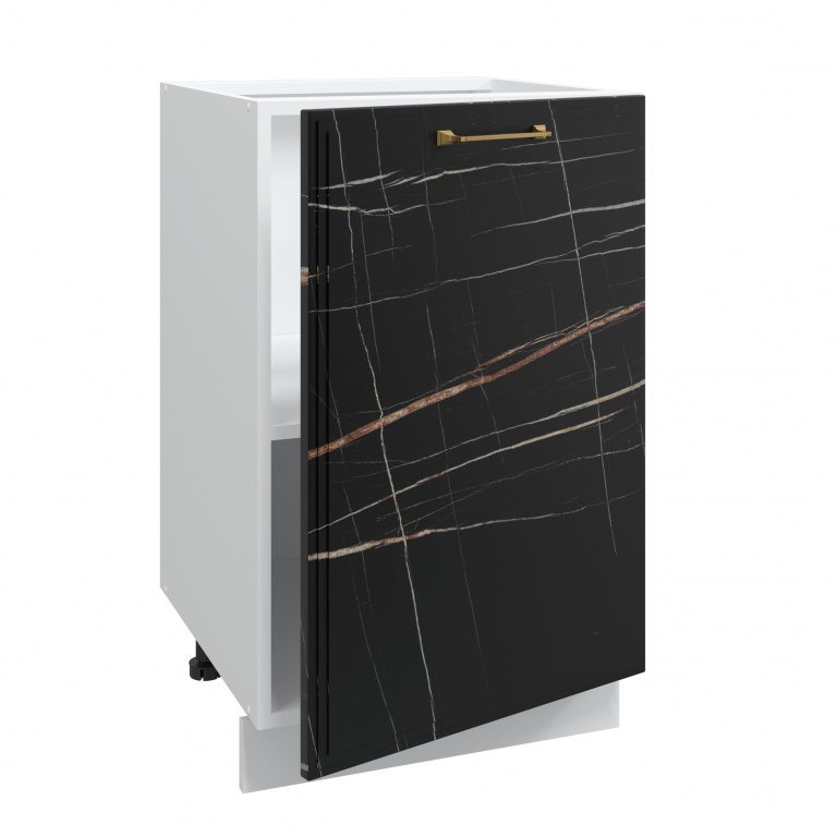 Шкаф - стол 50см с дверцей СТОУН Н500 Белый/ Оникс купить