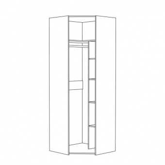 СНЯТО Шкаф для одежды 13.131 Амели Шелковый камень К349 RT купить