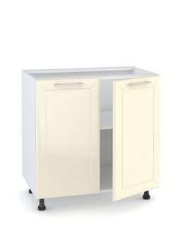 Шкаф - стол 80см с двумя дверцами Светлана Н800 Белый/ Топленое молоко купить