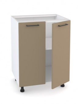 Шкаф - стол 60см с двумя дверцами Латте Н600 Белый/ Латте софт купить