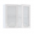 Шкаф навесной 80см с двумя дверцами витринами Джаз В800С Белый/ Белый глянец купить